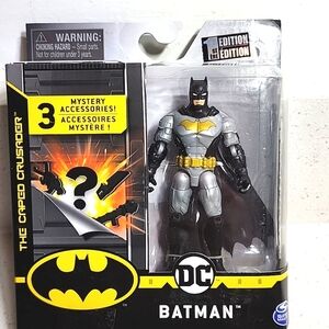 DC Caped Batman Action Figure 1st Edition New With 3 Surprises Accessories